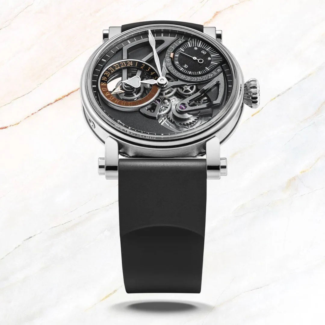 Speake-Marin Openworked Dual Time Titanium 38mm (Special Order)