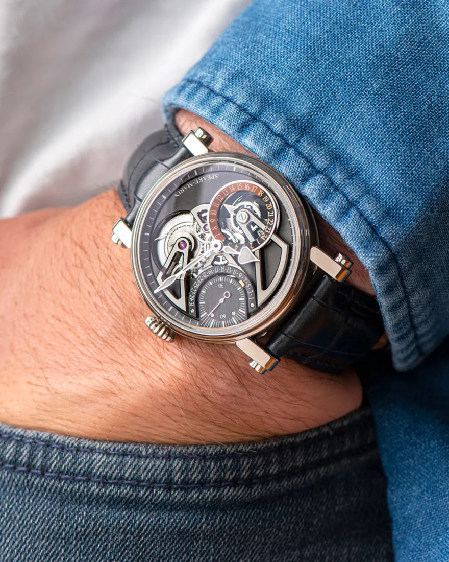 Speake-Marin Openworked Dual Time Titanium 38mm (Special Order)