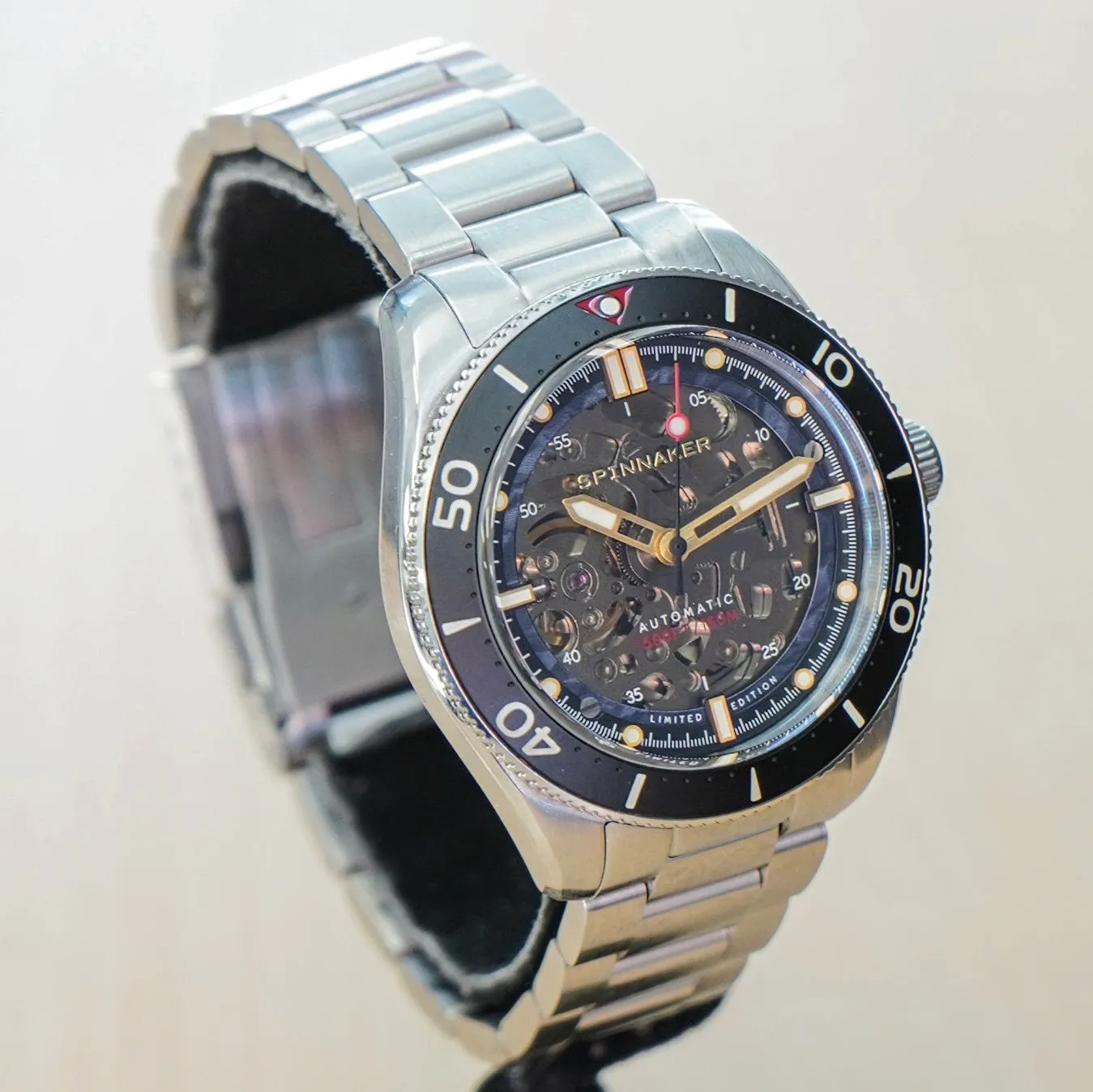 SPINNAKER Croft Mid-Size Skeleton Automatic Watch SP-5095 Limited Edition Wristwatch - ALL Original 2-Box & Papers