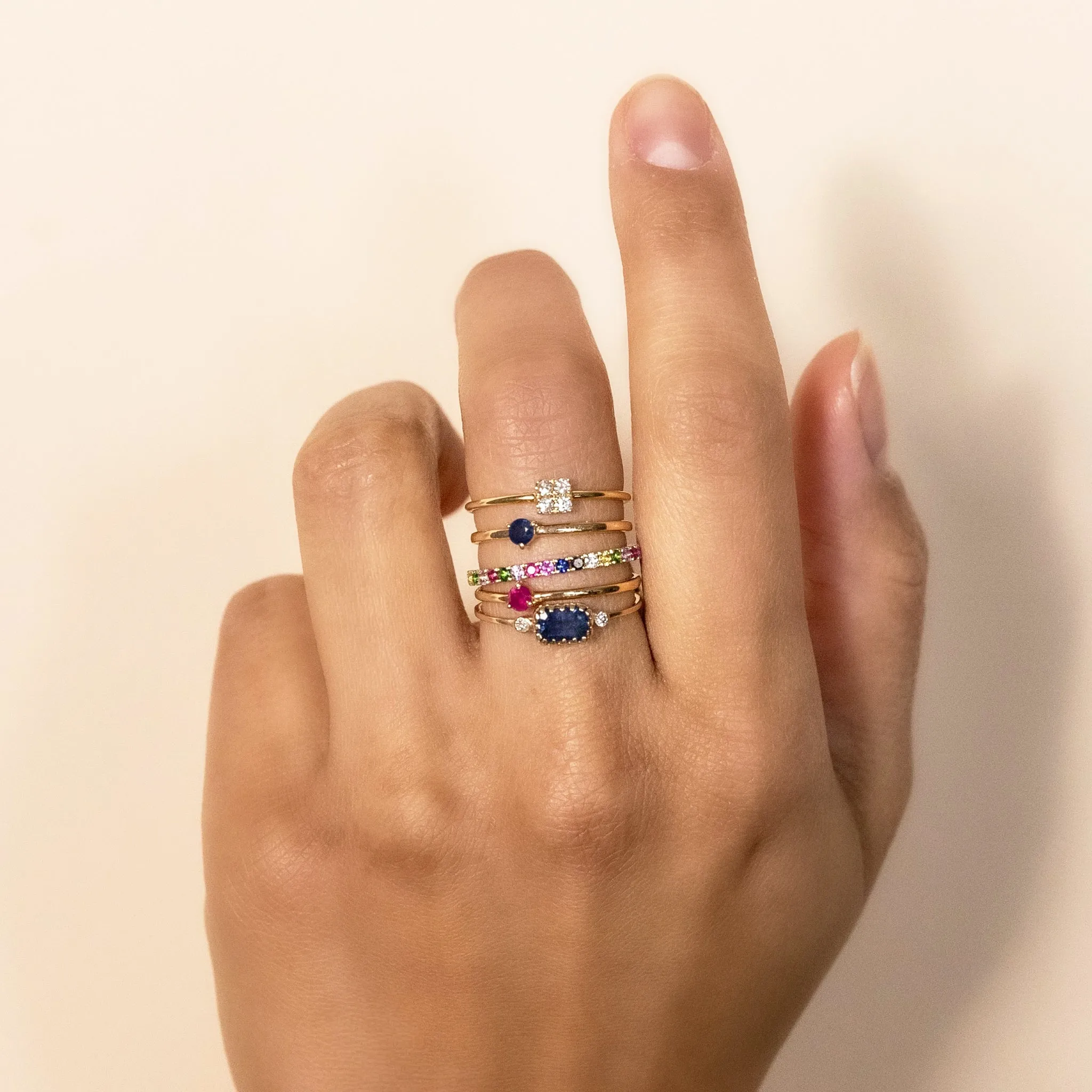 Square Diamond Ring