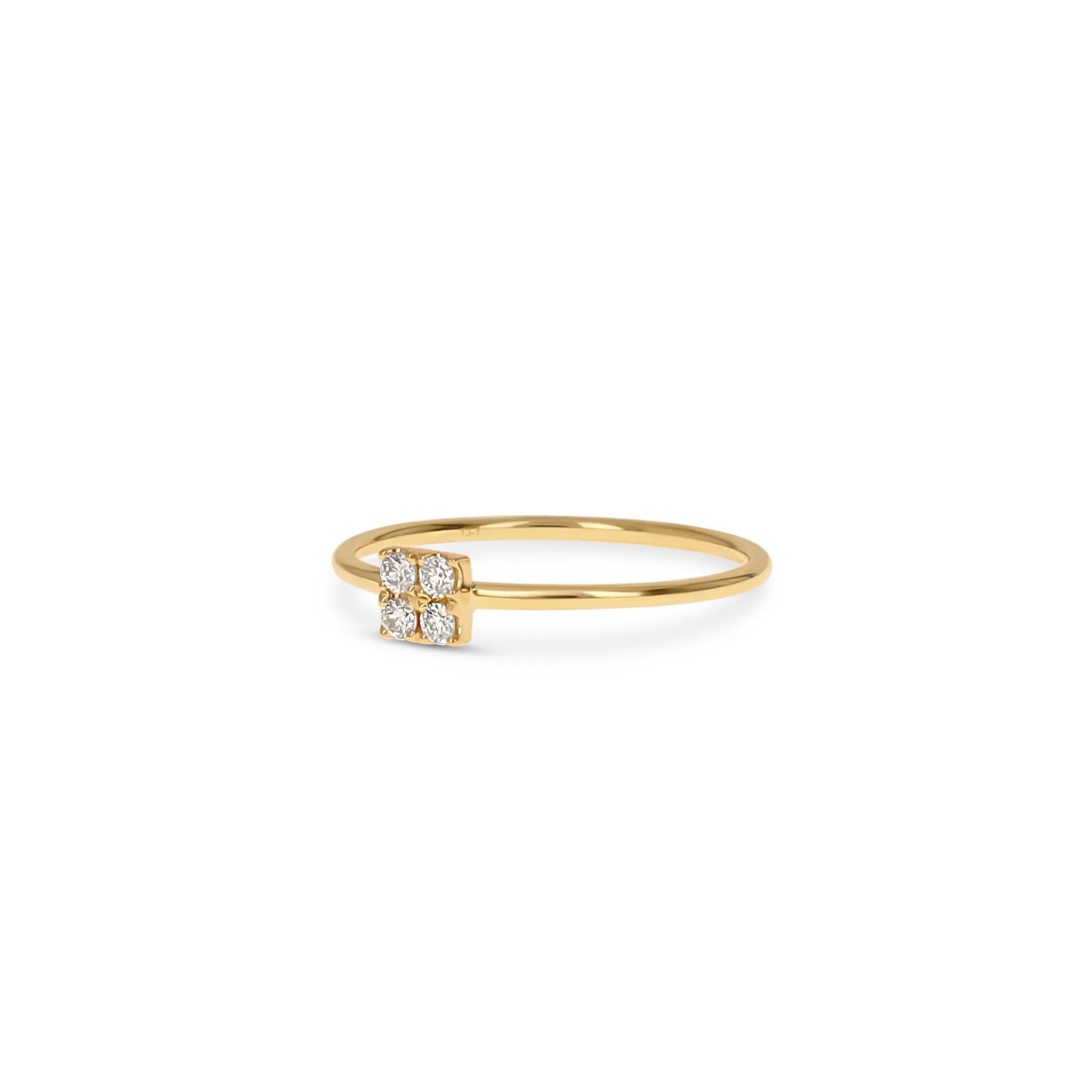 Square Diamond Ring