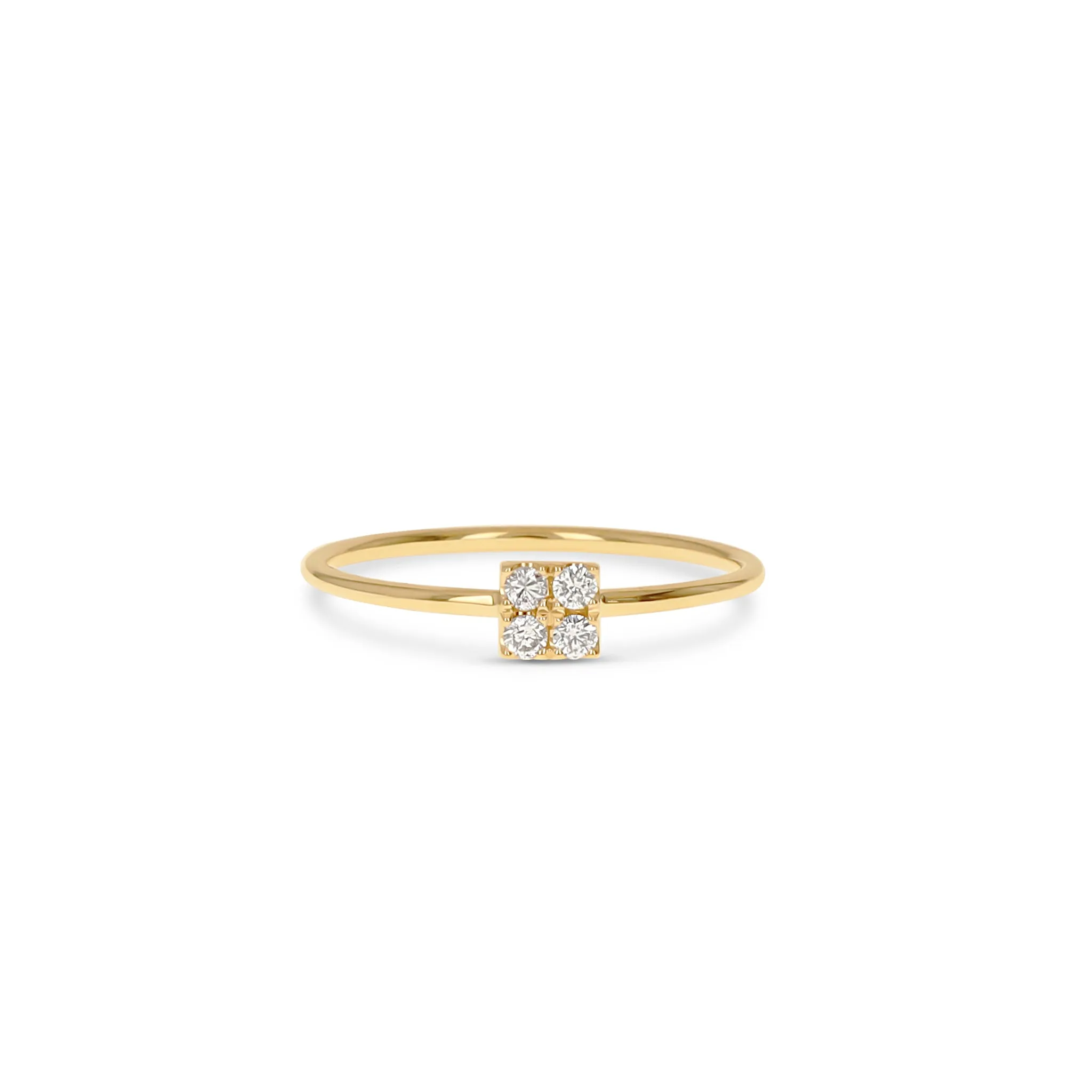 Square Diamond Ring