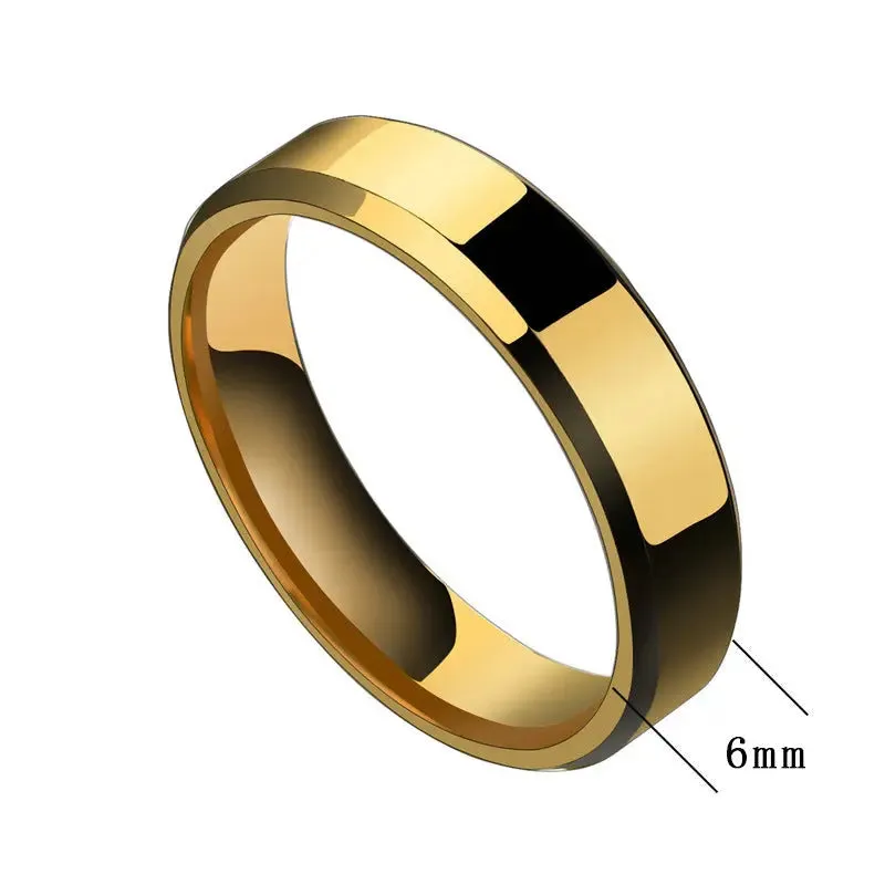 Stainless Steel Couple Rings - Unique Niche Designs