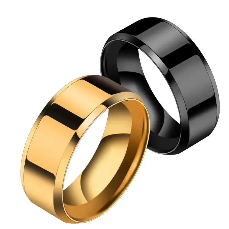 Stainless Steel Couple Rings - Unique Niche Designs