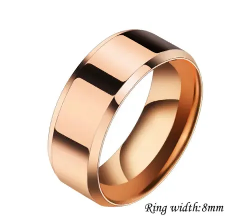 Stainless Steel Couple Rings - Unique Niche Designs