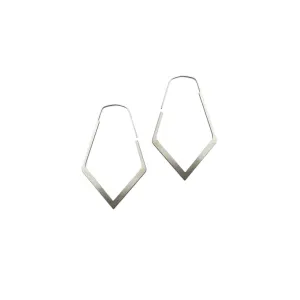 Stainless Steel Small Facet Hoops