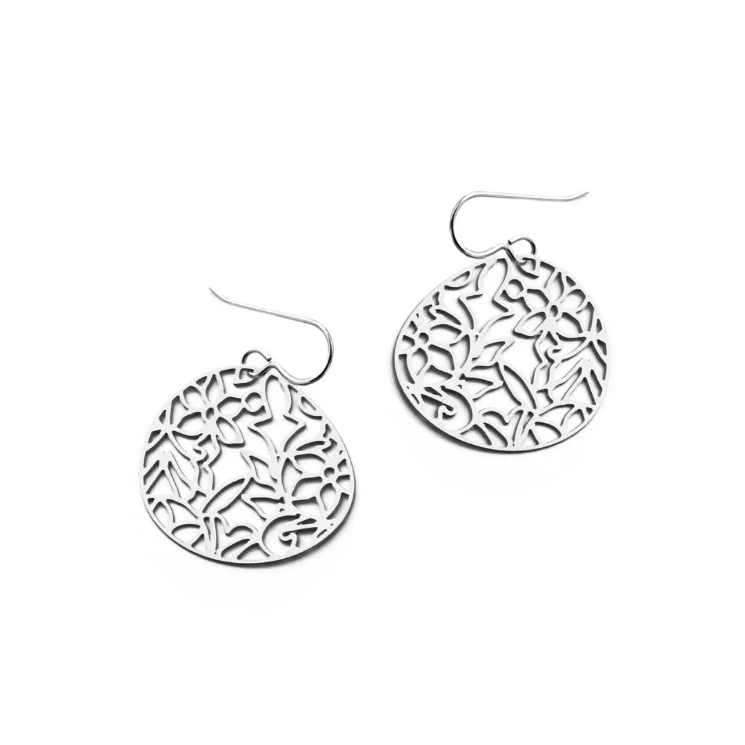 Stainless Steel Small No. 1 Earrings