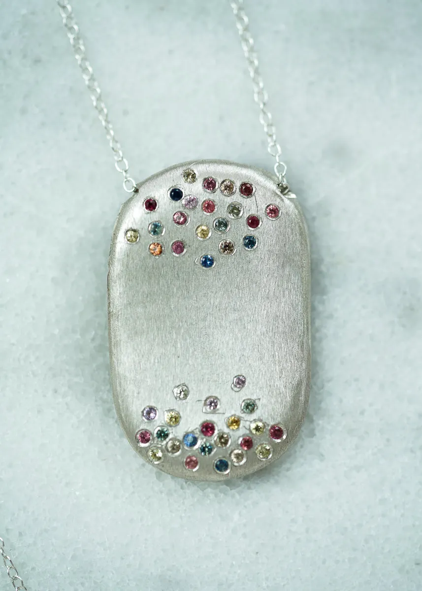 Starburst Large necklace with sapphires