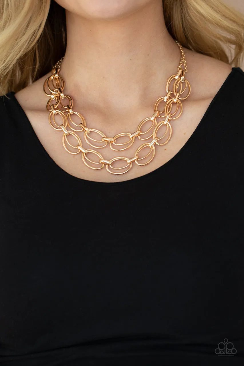 Status Quo Gold Paparazzi Necklace