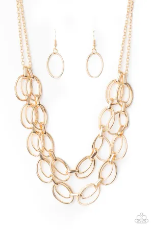 Status Quo Gold Paparazzi Necklace