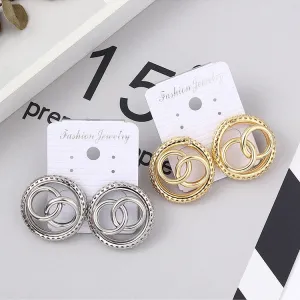 Steel Honeycomb Hoop Earrings - Lightweight and Chic Jewelry