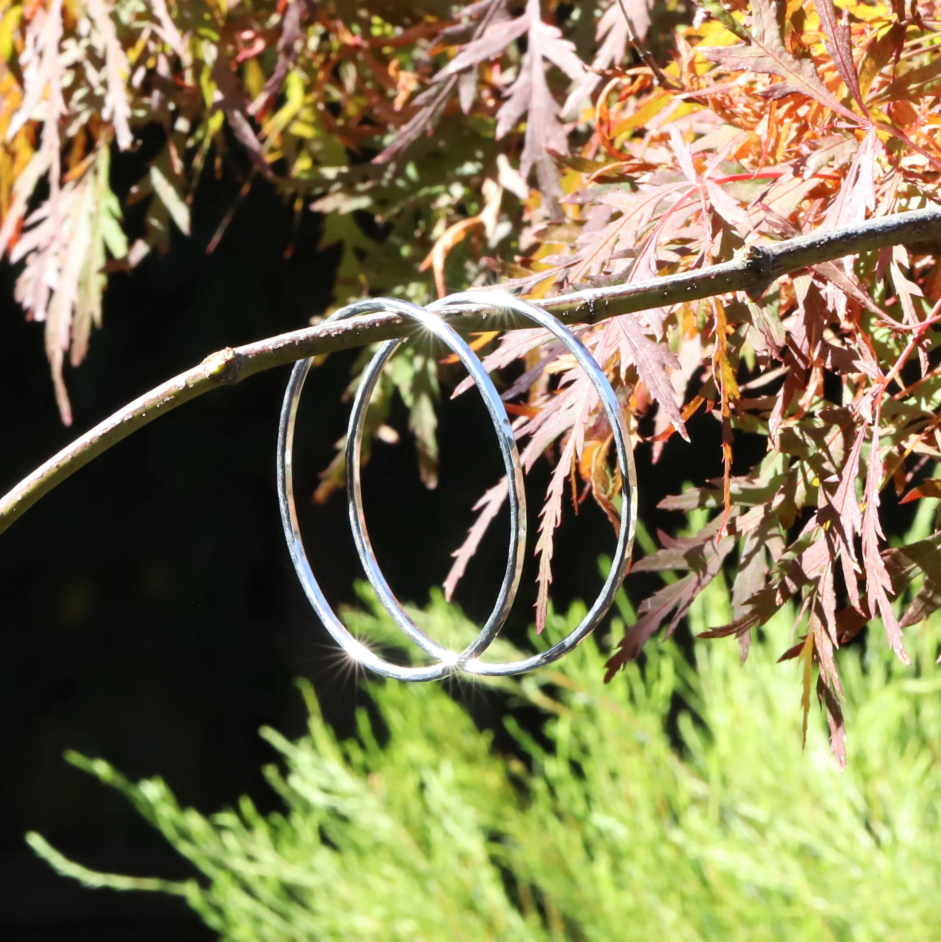 Sterling Round Hooplets