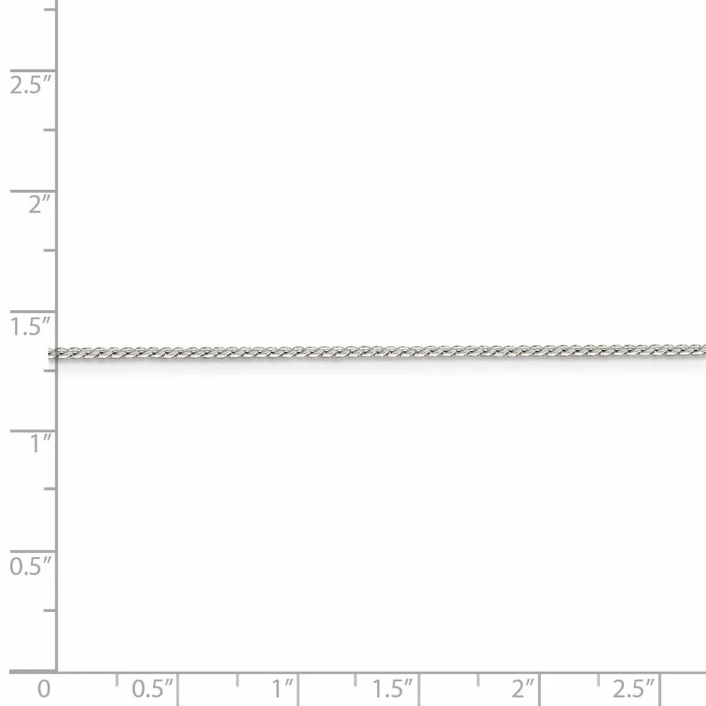 Sterling Silver 1mm Round Franco Chain