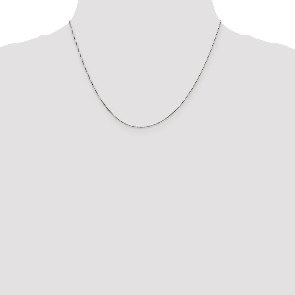 Sterling Silver .95mm Round Franco Chain