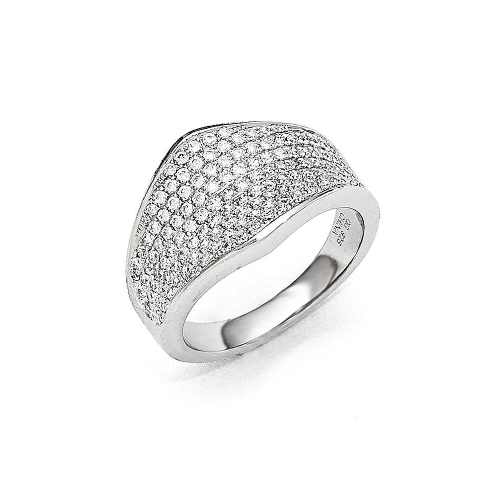 Sterling Silver Cubic Zirconia Ring