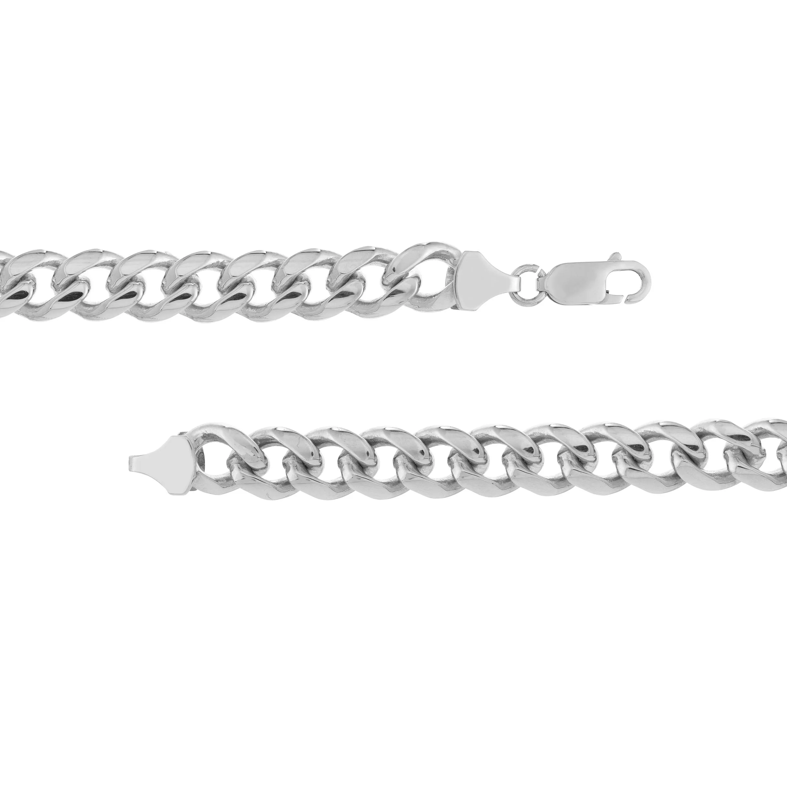 Sterling Silver Miami Cuban Chain Link Bracelet, 8.5 Inches, 8.5mm