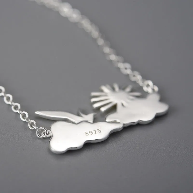 Sterling Silver Necklace - Chasing Your Dream