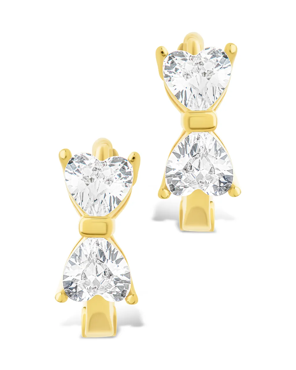 Sterling Silver Ravenna CZ Micro Hoop Earrings