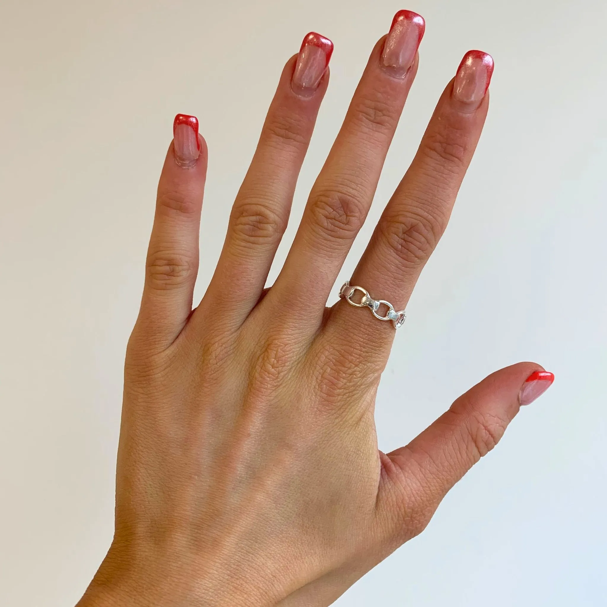 Sterling Silver Ring with Open Work