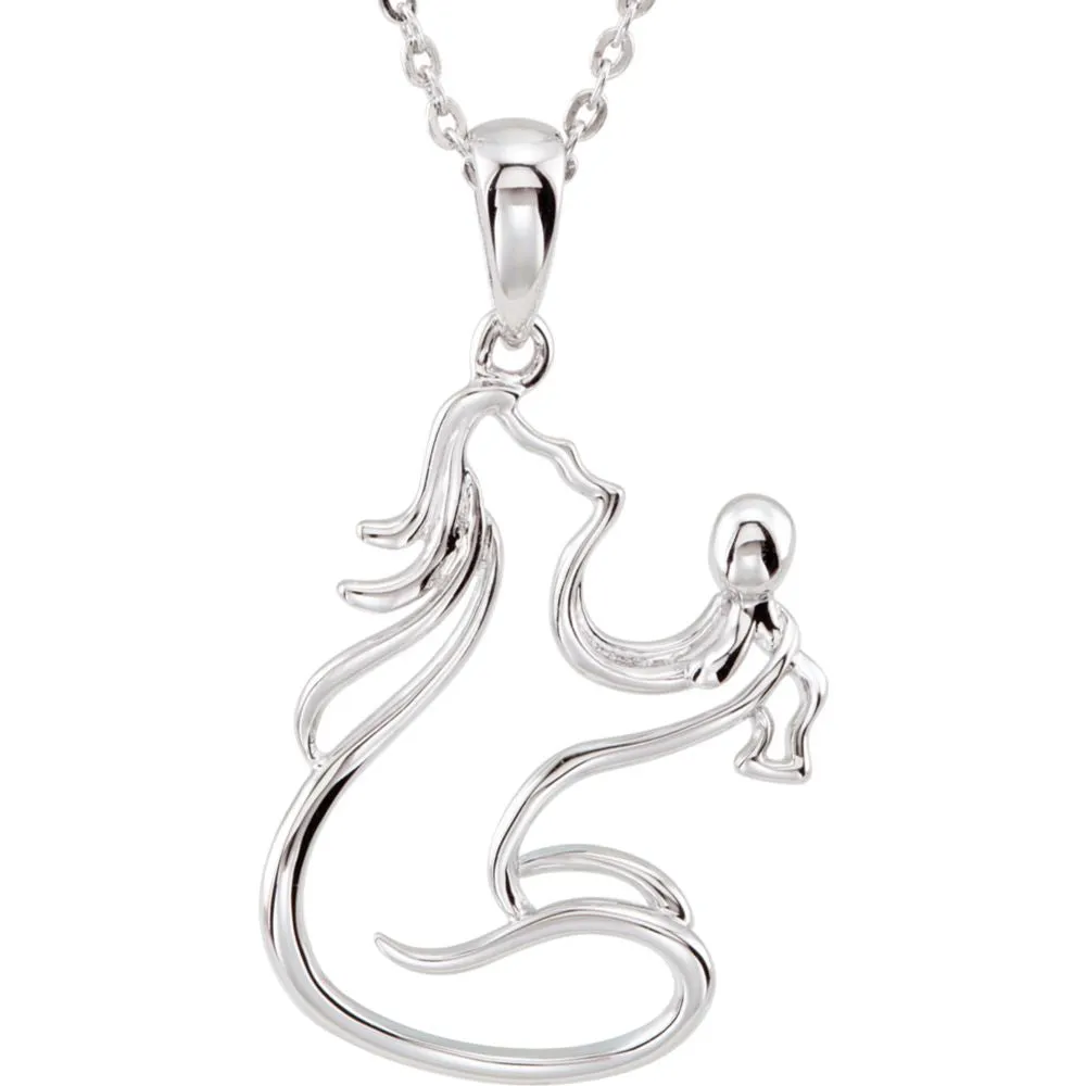 Sterling Silver Sweet Baby 18' Necklace