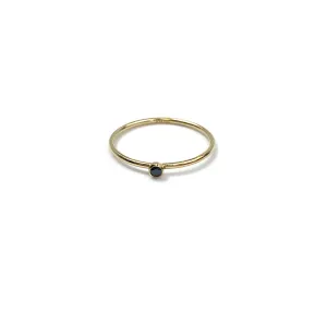 Stunning 14KGF black ring , 14K gold filled , Sku# 4020R6B