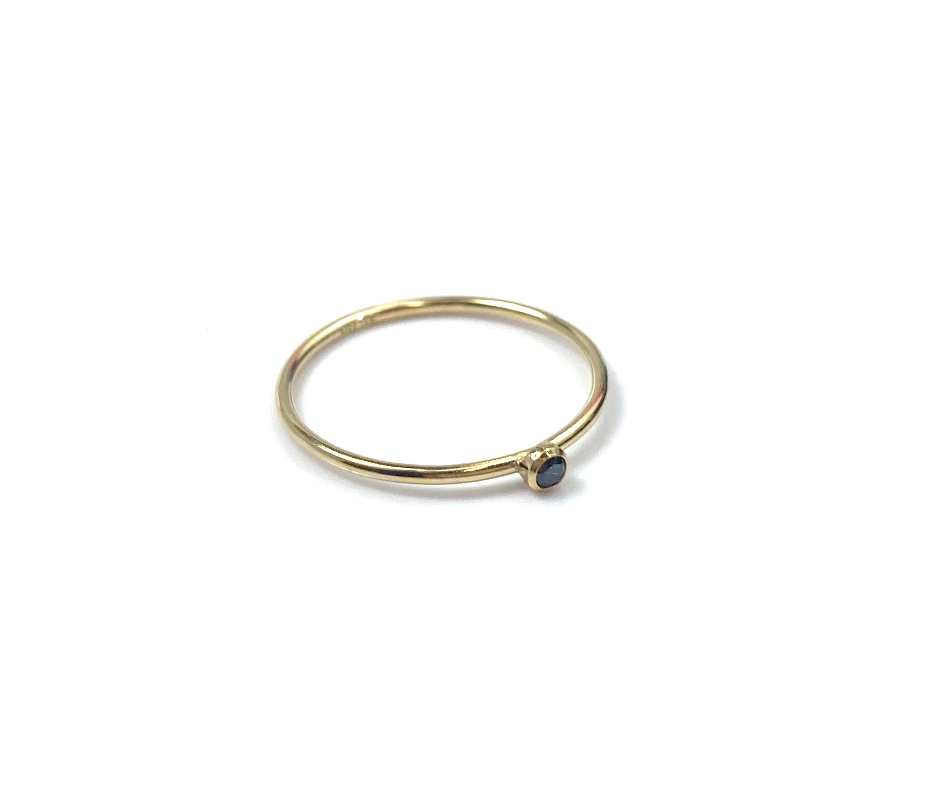 Stunning 14KGF black ring , 14K gold filled , Sku# 4020R6B