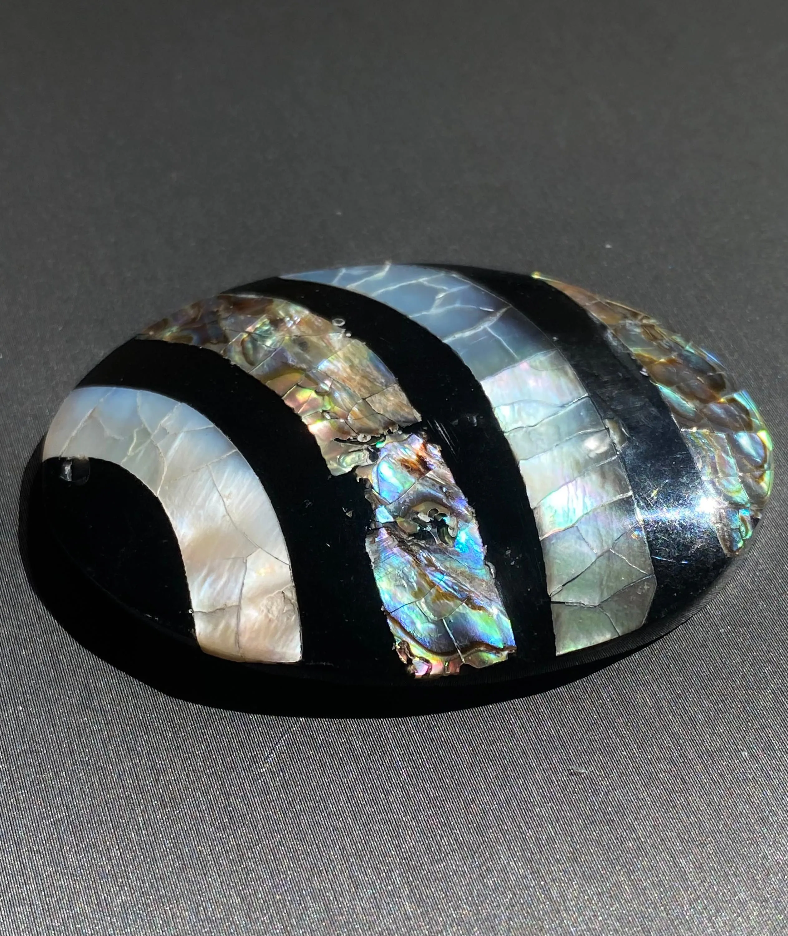 Stunning abalone mother of pearl bead, SKU#M815
