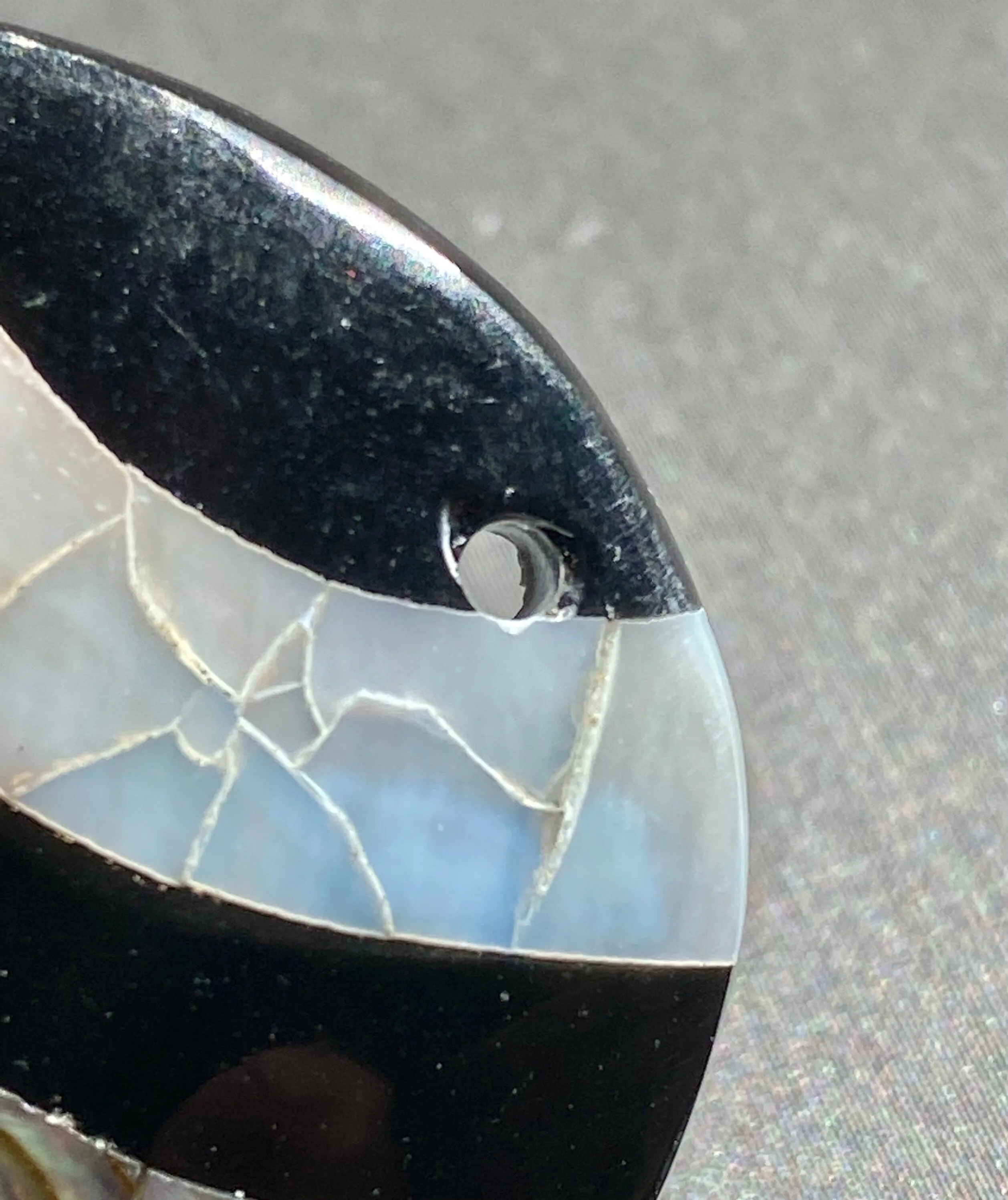 Stunning abalone mother of pearl bead, SKU#M815