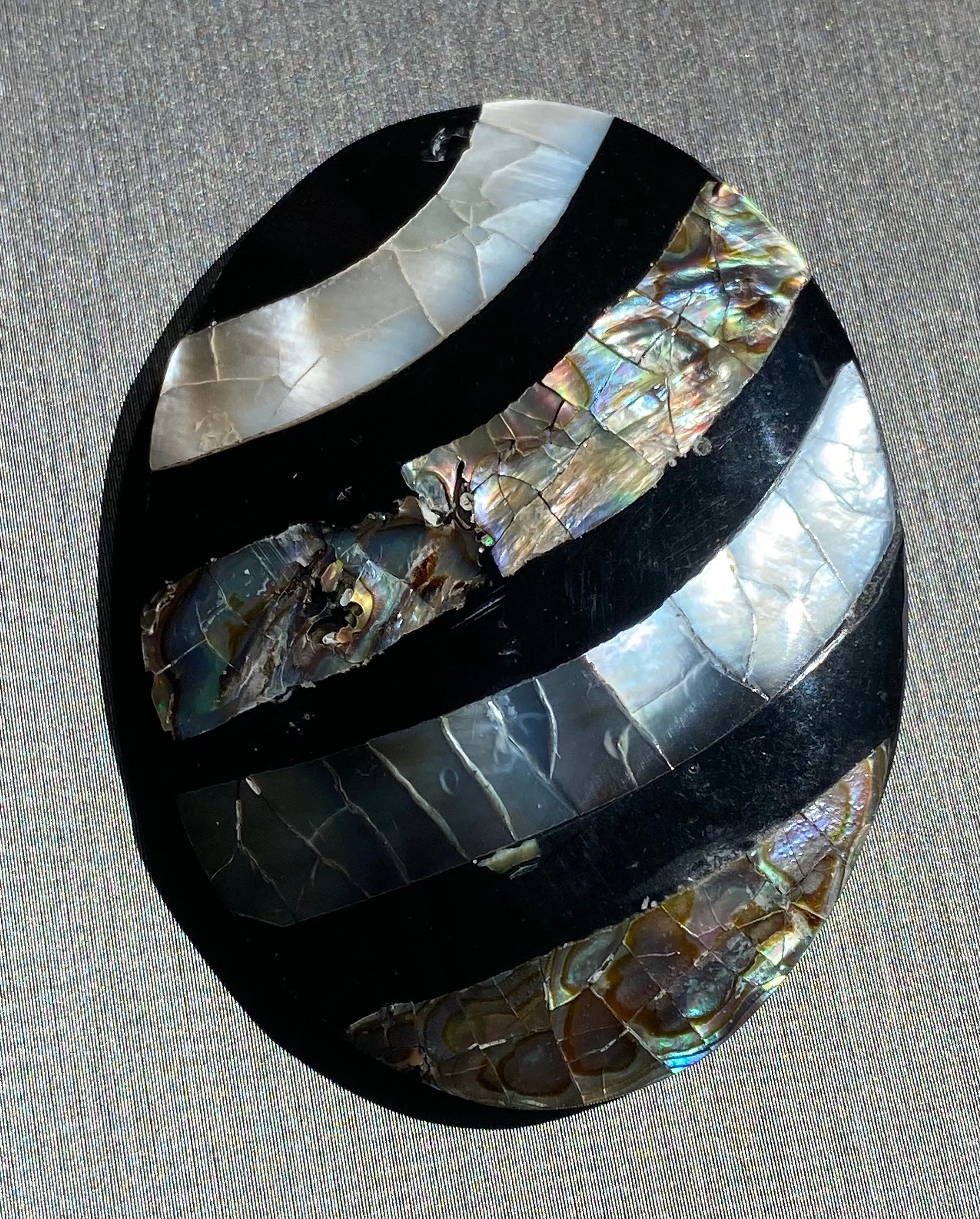 Stunning abalone mother of pearl bead, SKU#M815