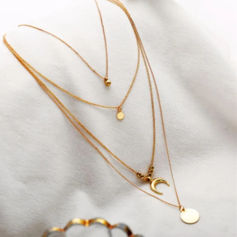 Stunning four Layer Necklace - High-Quality Zinc Alloy Jewelry