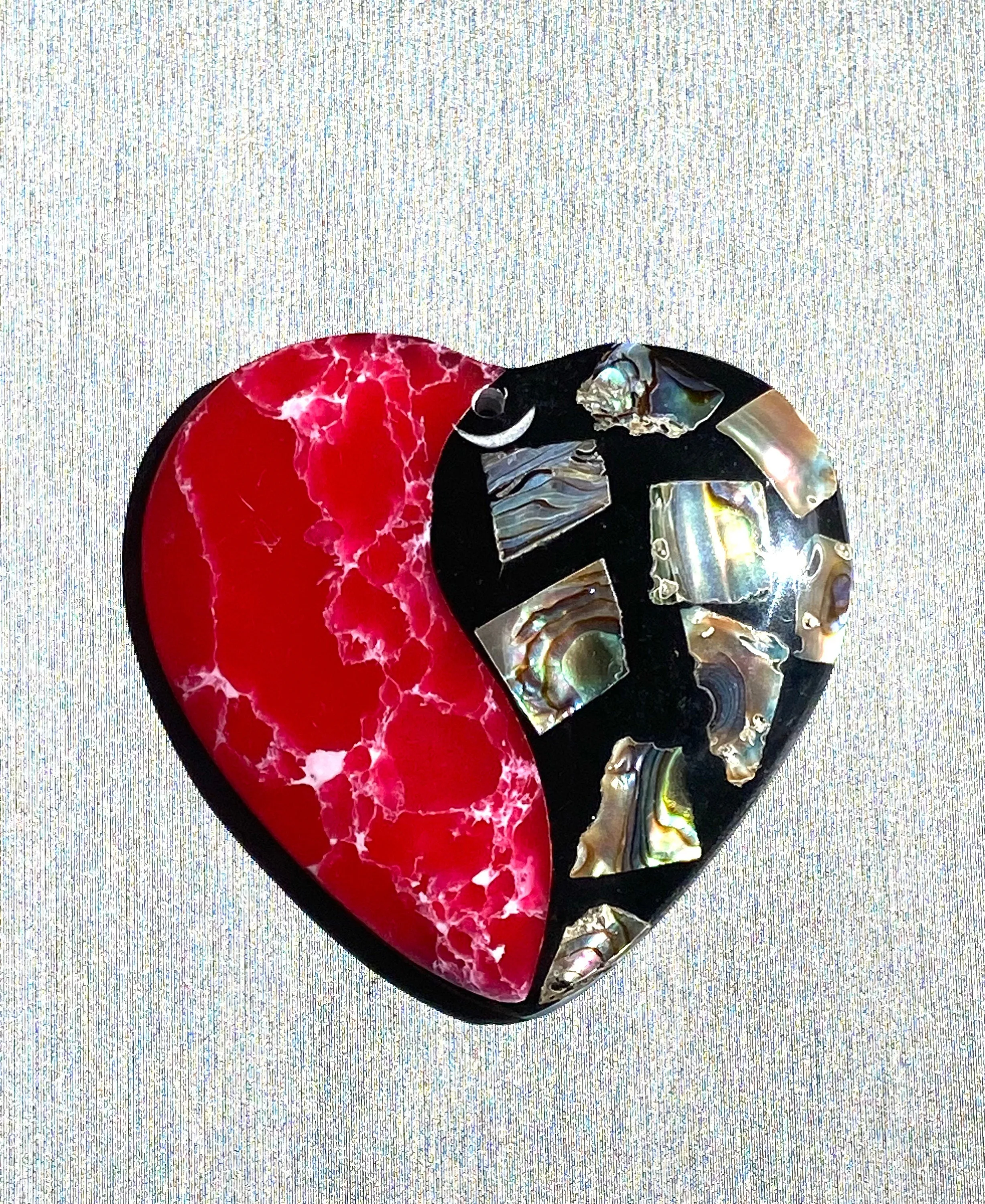 Stunning heart abalone mother of pearl, SKU#M829