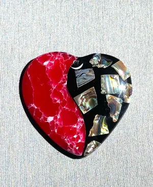 Stunning heart abalone mother of pearl, SKU#M829