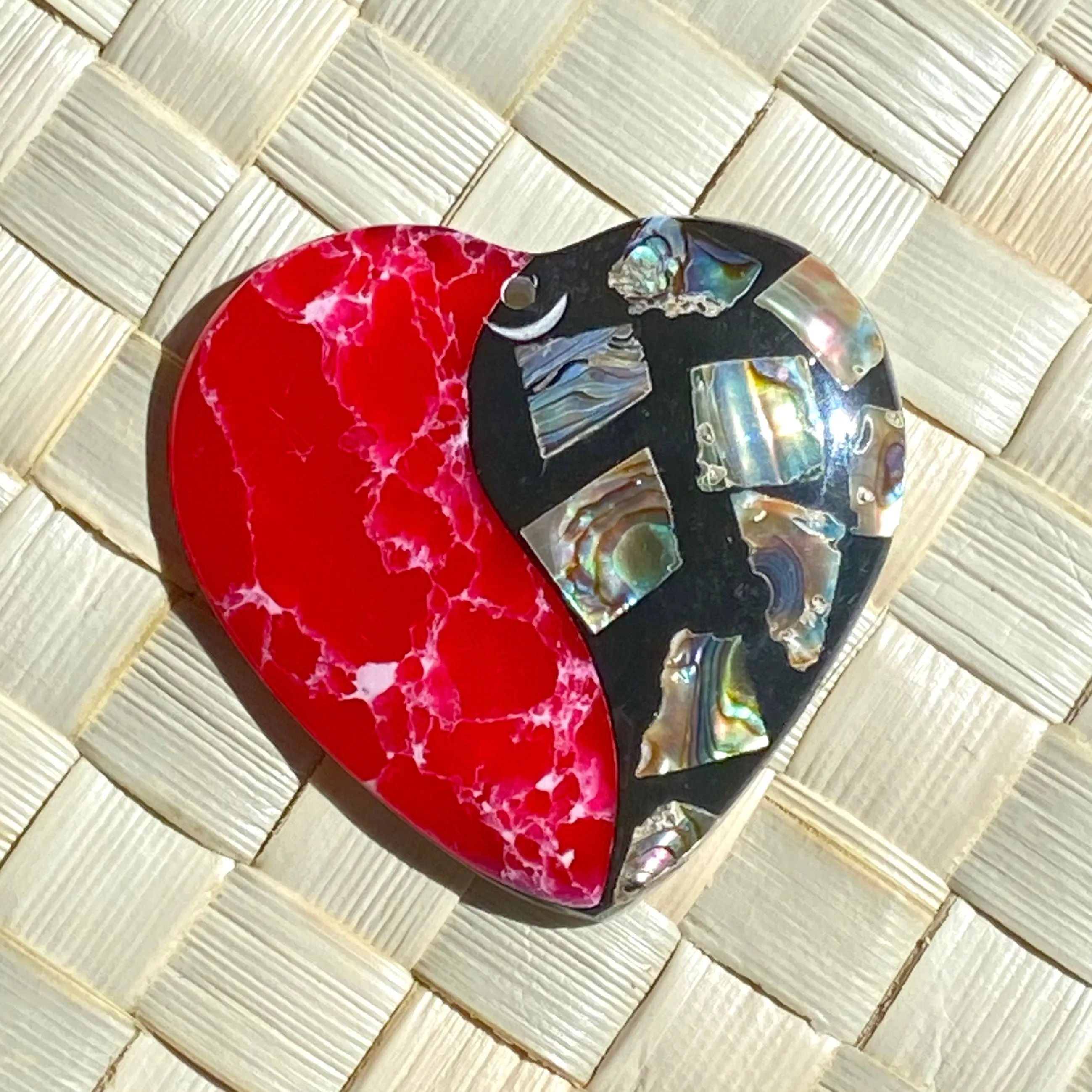 Stunning heart abalone mother of pearl, SKU#M829