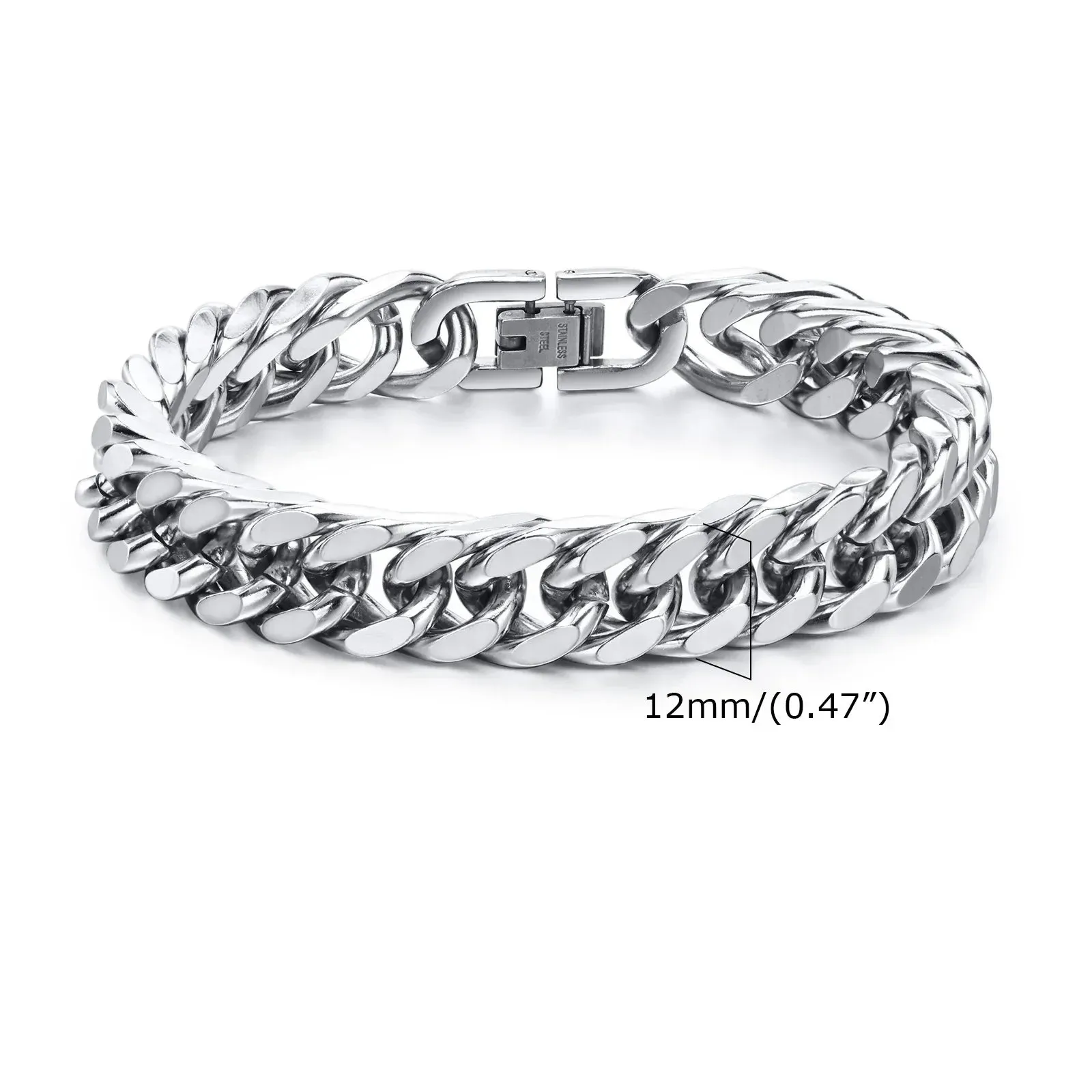 Stylish Double Curb Chain Bracelets
