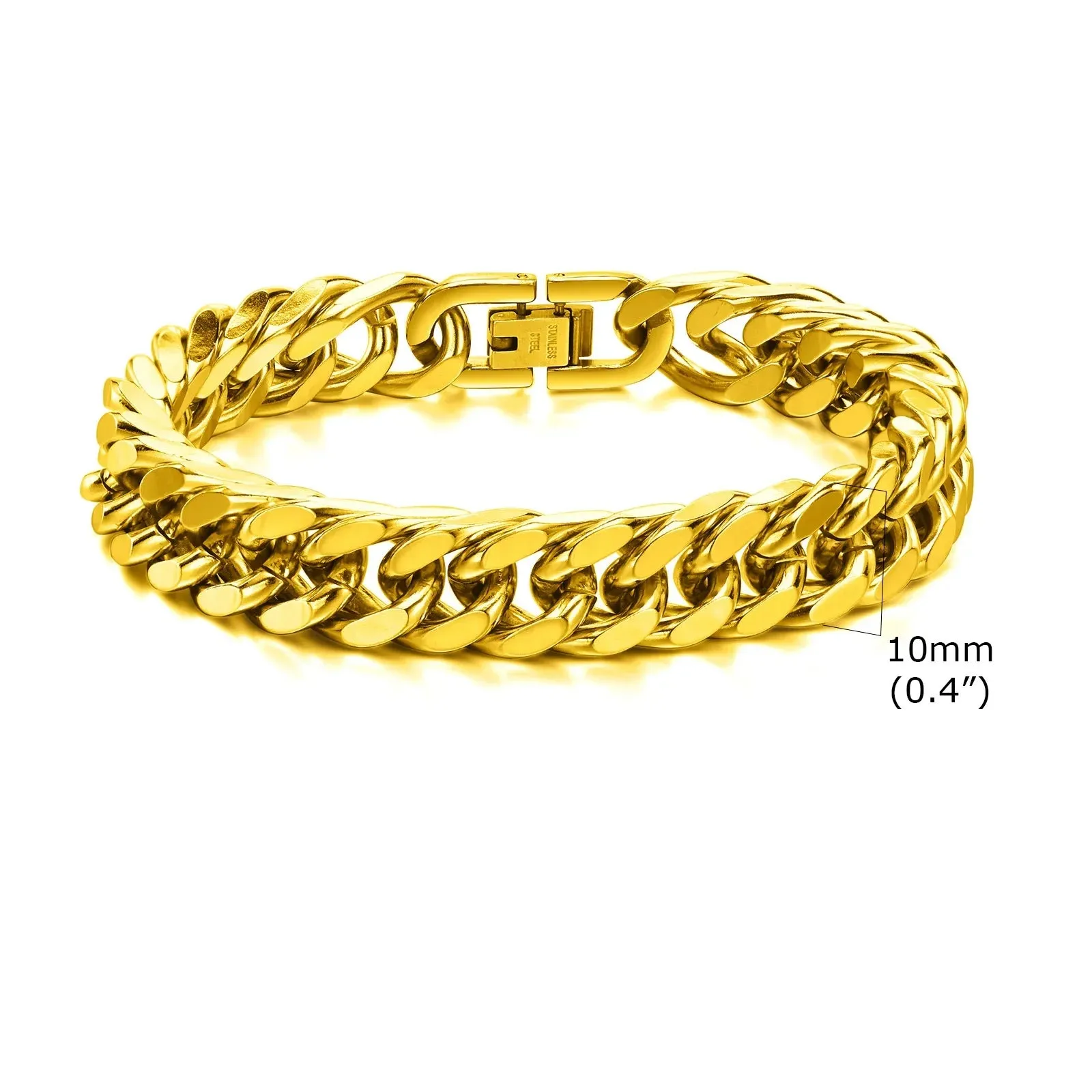 Stylish Double Curb Chain Bracelets