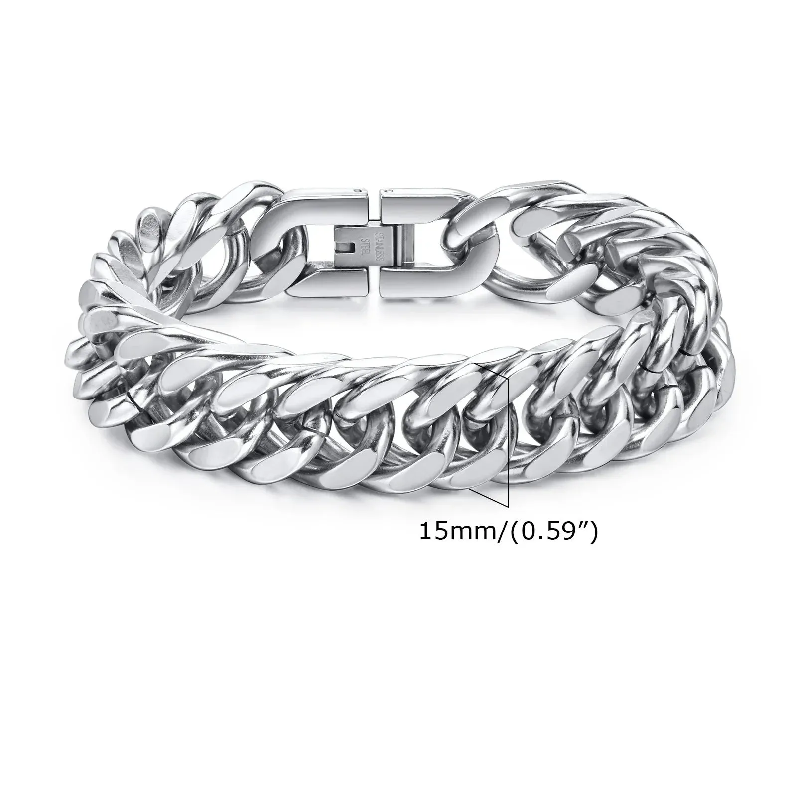 Stylish Double Curb Chain Bracelets