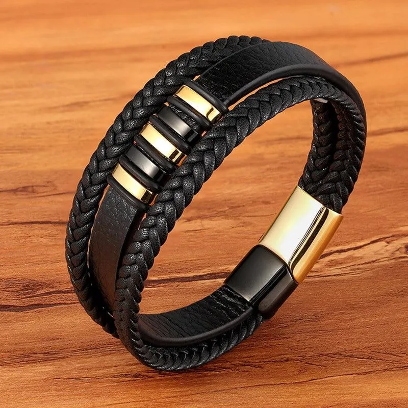 Stylish Genuine Leather Bracelets for Men