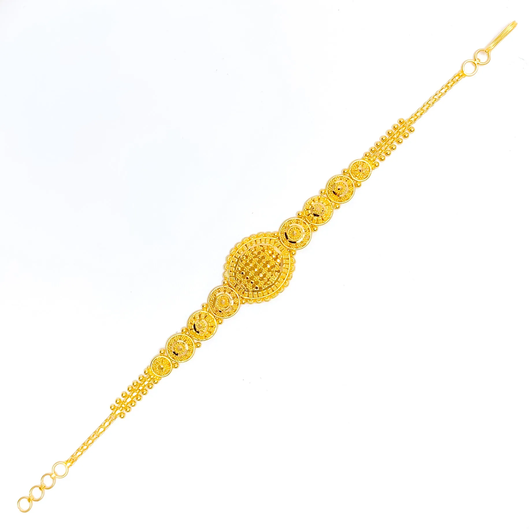 Stylish Lush 22k Gold Bracelet