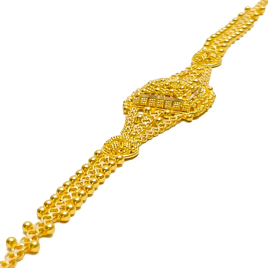 Stylish Lush 22k Gold Bracelet
