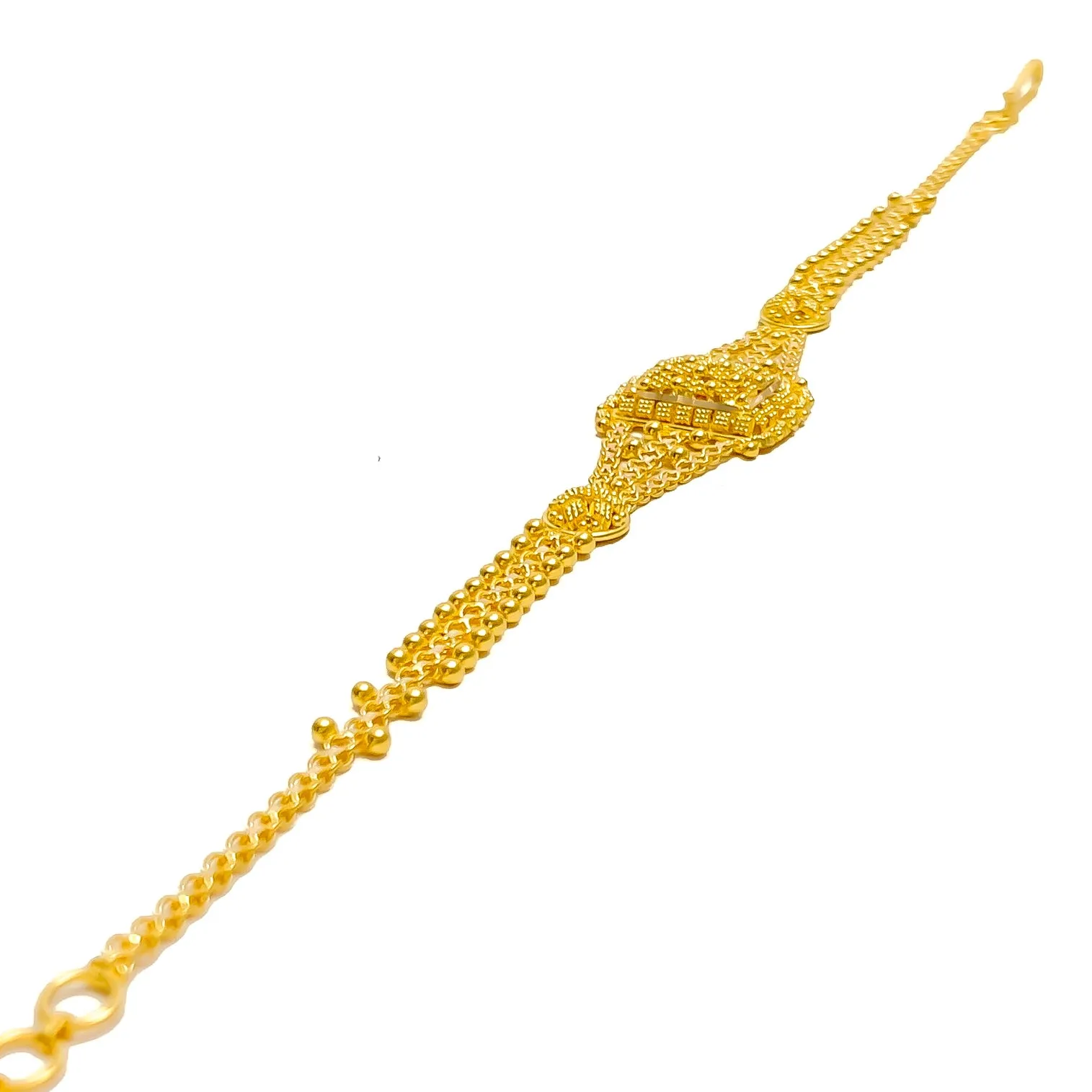 Stylish Lush 22k Gold Bracelet