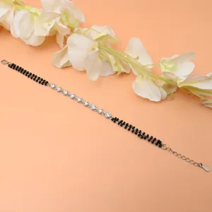 Stylish Silver Bracelet with Elegant Design – Unique Mangalsutra Pattern