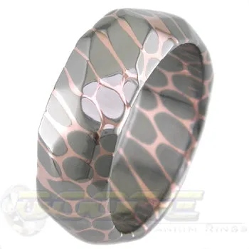 SuperConductor Facets Ring in 8mm Width