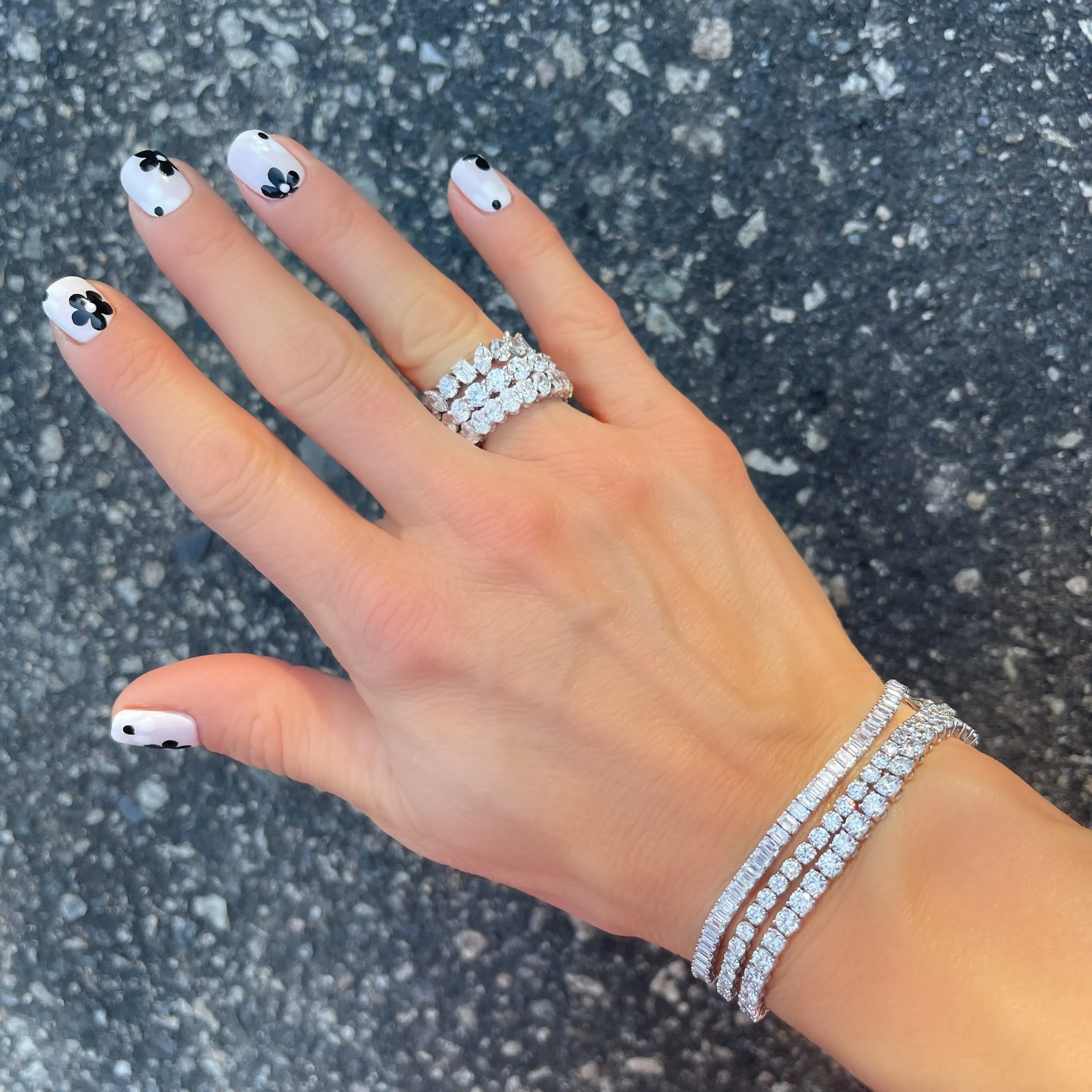 Sustainable Diamond Oval Eternity Band Ring