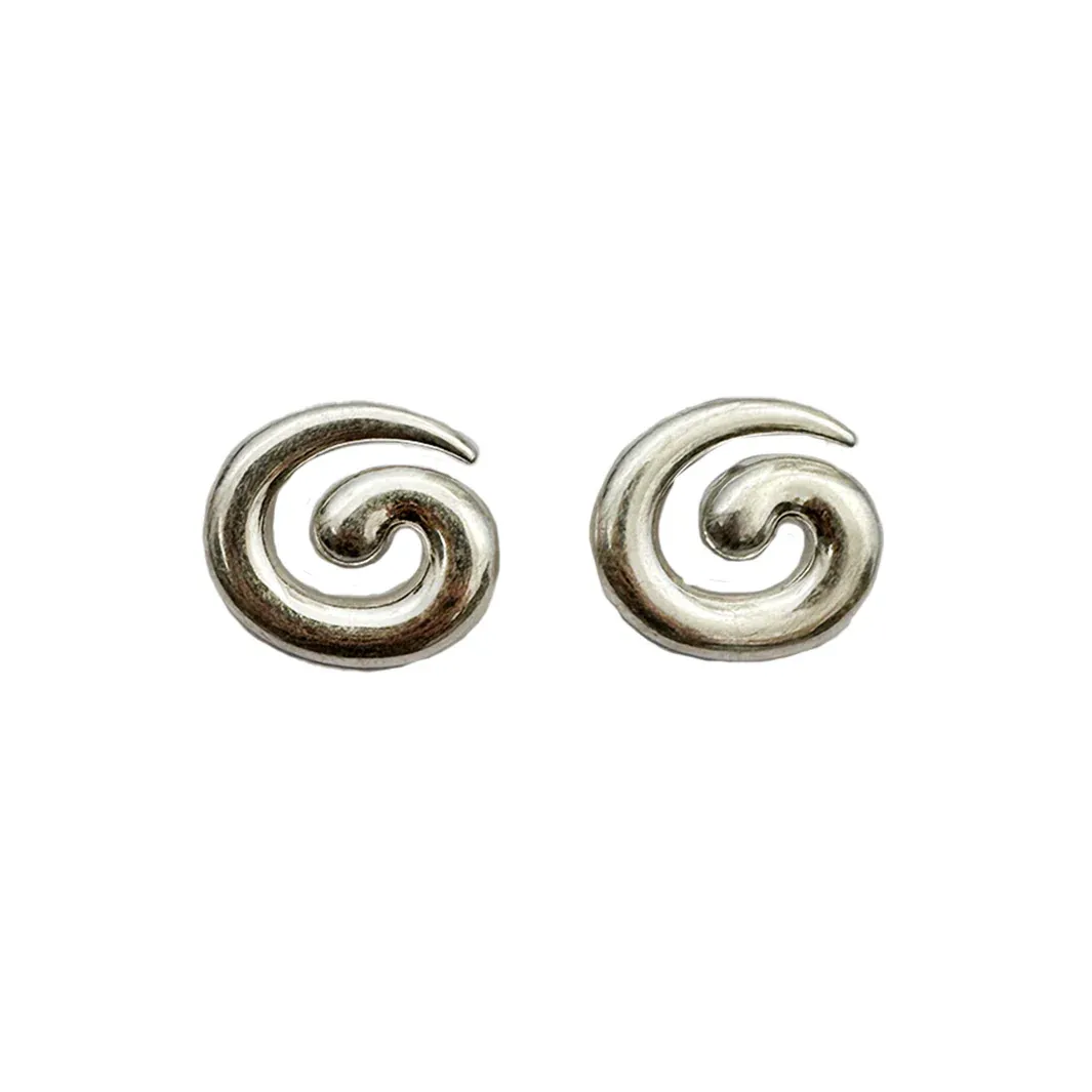 Swirl Earrings | Silver