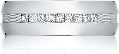 Tacori Men's Diamond Wedding Band 7.0mm