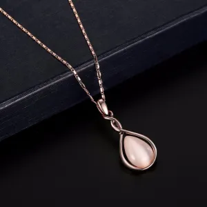 Teardrop Perfect Opal Necklace