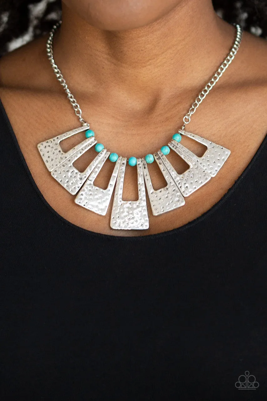 Terra Takeover Blue Paparazzi Necklace