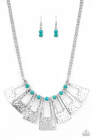 Terra Takeover Blue Paparazzi Necklace
