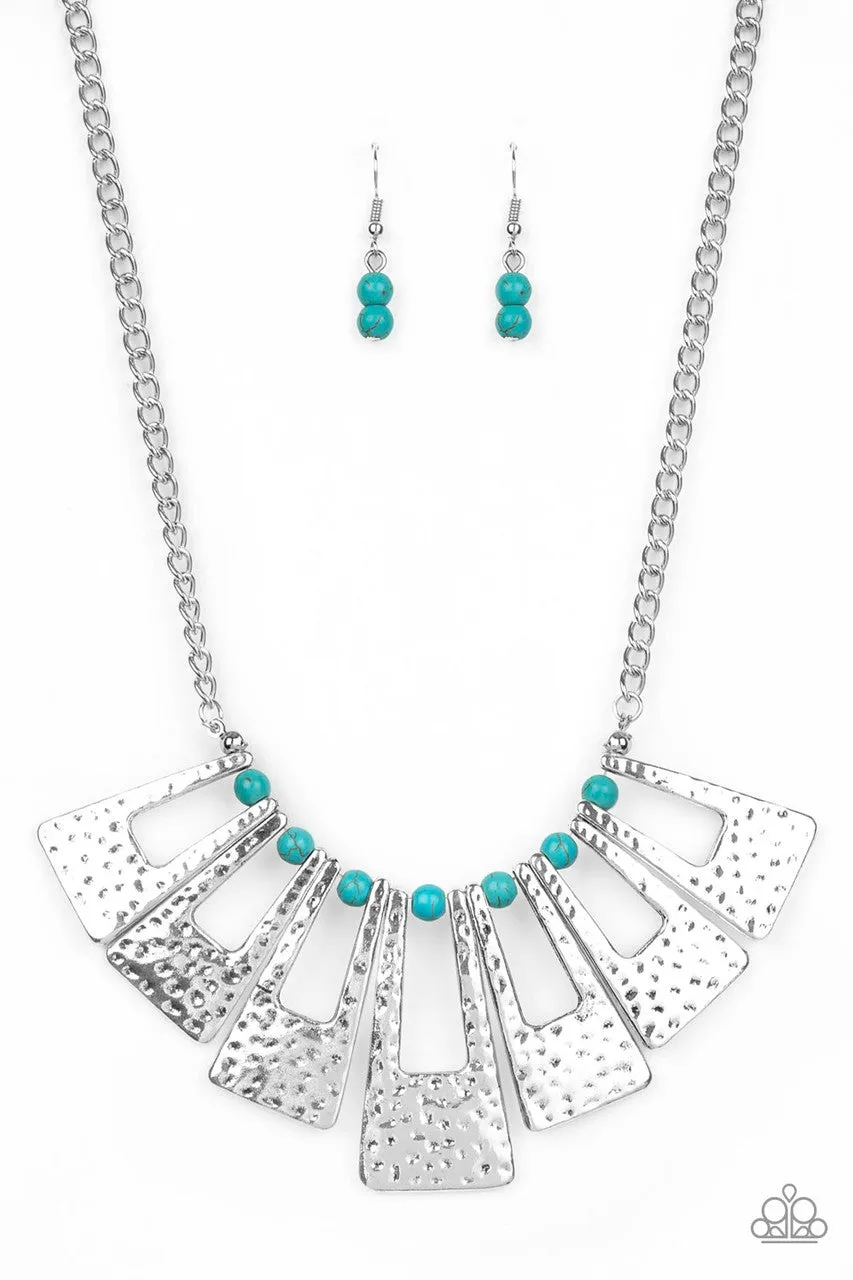 Terra Takeover Blue Paparazzi Necklace