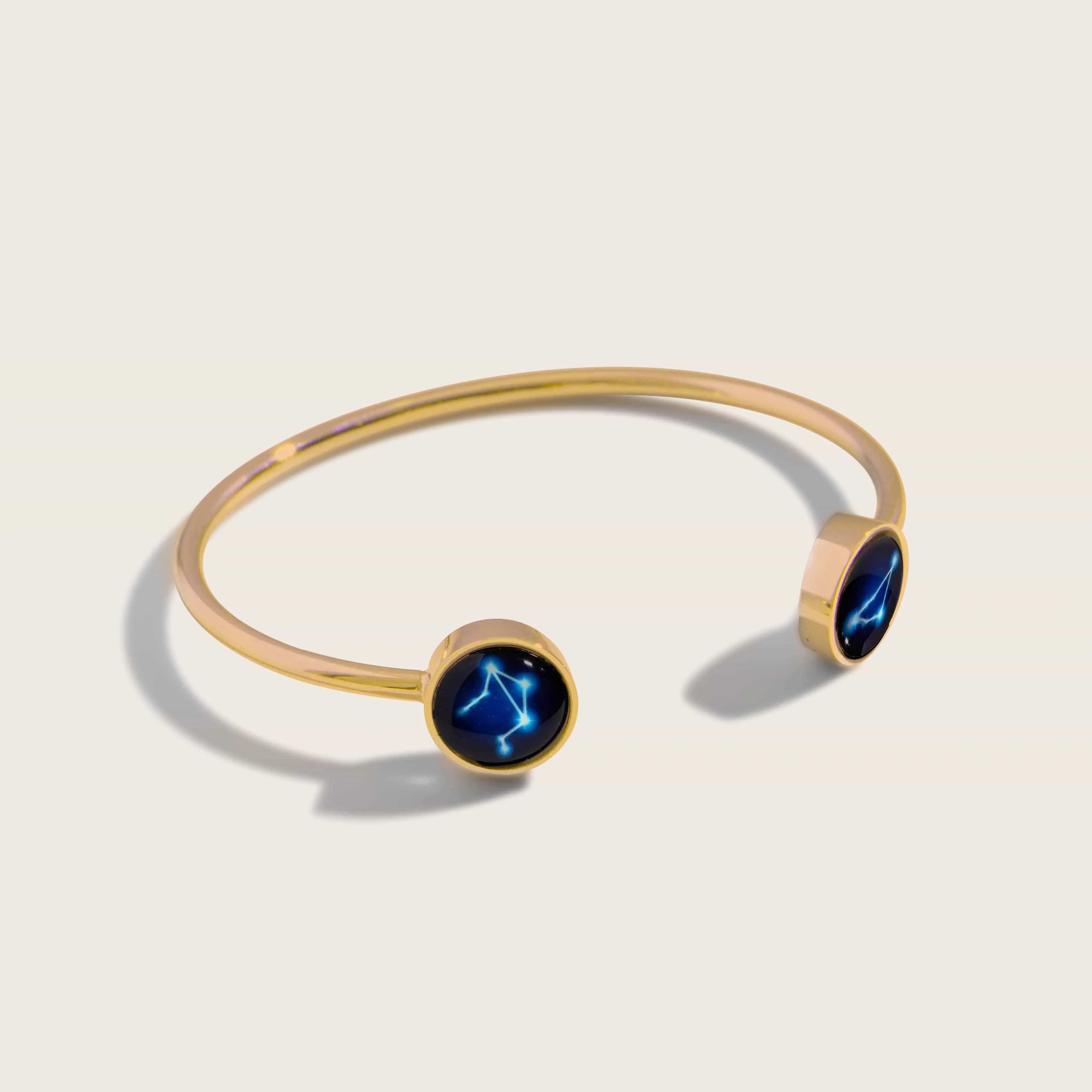 The Astral Dyad Cuff in Gold